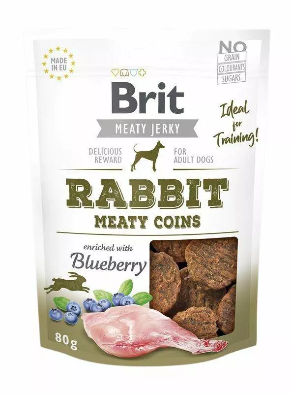 Brit Jerky Rabbits Meaty Coins