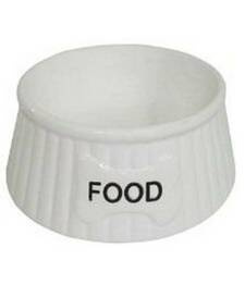 Yarro Miska Ceramiczna Dla Psa Food Biała 15,5x6 cm