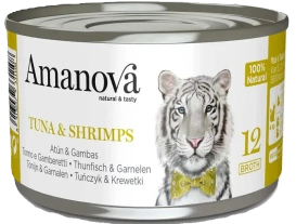 Amanova Mokra Karma dla Kota Tuńczyk Krewetki Bulion 70g