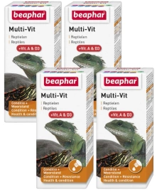 Beaphar Witaminy dla Żółwi Multi-Vit Turtle 4x20ml