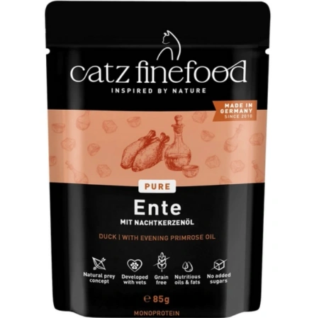 Catz Finefood Pur N115 Karma Dla Kota Kaczka 85g