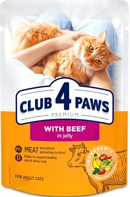 Club 4 Paws Karma Dla Kota Wołowina w Galaretce 85g