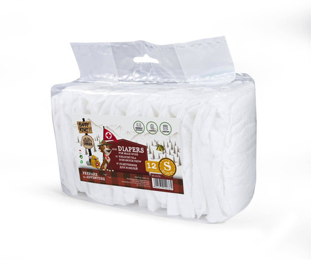 Barry King Pampersy Dla Psów S 30-46cm 12szt.