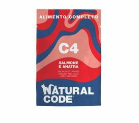 Natural Code Kot Saszetka 70g C4 Łosoś I Kaczka