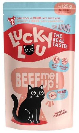 Lucky Lou Karma Dla Kota Drób Wołowina 125g