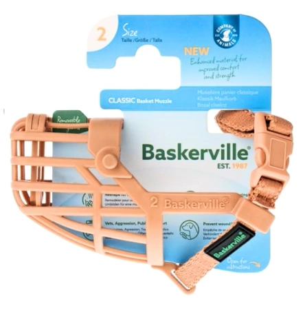 Baskerville Classic Kaganiec Dla Psa 2 Beżowy 18cm
