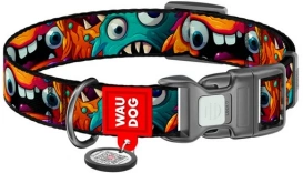 WAUDOG Obroża Dla Psa Potworki Z Adresówką QR S