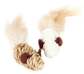 Dingo Zabawka Dla Kota Myszki Sizalowe 2szt