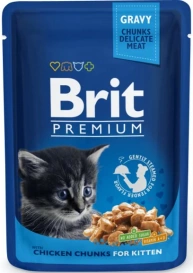 Brit Premium Cat Kitten Kurczak saszetka 100g