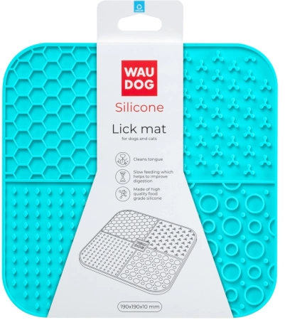 WAUDOG Lick Mata Spowalniająca Dla Psa Kota Niebieska