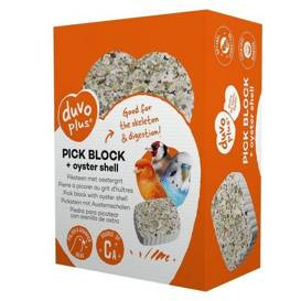 Duvo+ Blok Wapienny Dla Ptaków 200g Rozmiar 7x10x3cm