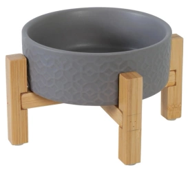 Zolux Miska Ceramiczna dla Psa Kota Stojak 300ml Szara