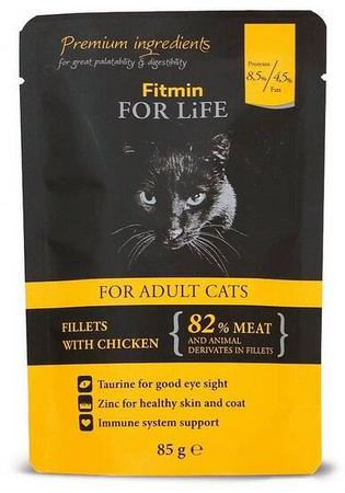 Fitmin Cat For Life Karma Dla Kota Kurczak 85g