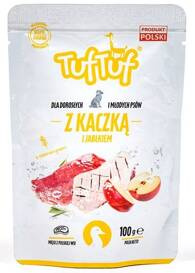 TUF TUF Karma dla psa Kaczka z Jabłkiem 100g