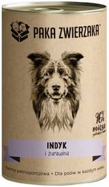Paka Zwierzaka Karma Dla Psa Indyk Żurawina 400g