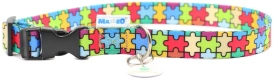 Matteo Obroża Taśmowa dla Psa Puzzle 15mm/24-40cm