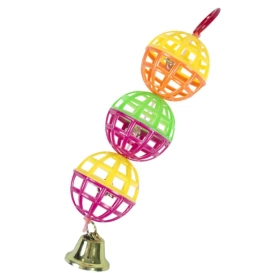 Duvo+ Zabawka Dla Ptaków Piłeczki z Dzwonkami 15cm