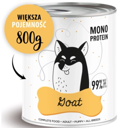 Paka Zwierzaka PEPE Mokra Karma dla Psa Koza 6x800g