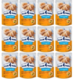 Club 4 Paws Karma Dla Kota Łosoś w Galaretce 12x85g