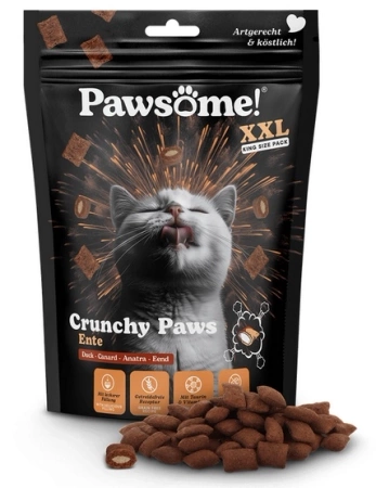 Pawsome Crunchy Paws Przysmak dla Kota Kaczka 150g