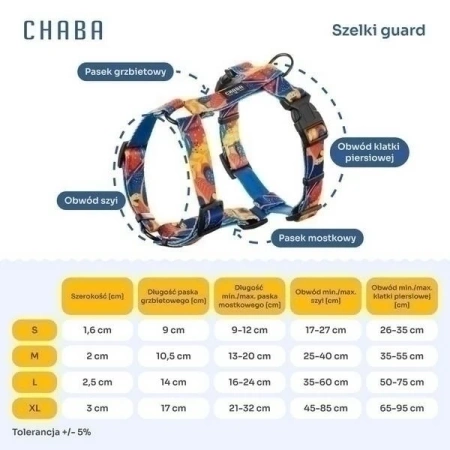 Chaba Szelki Guard dla Psa L Aussie 2,5/50-75cm