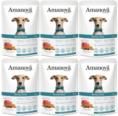 Amanova Mokra Karma Dla Psa Wieprzowina Iberyjska 6x100g