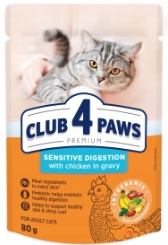 Club4Ł Kot Saszetka 80g Wrażliwe Trawinie Kurczak