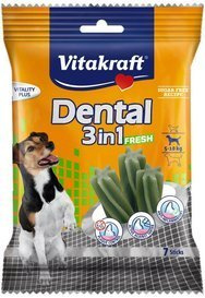 Vitakraft Pies Dental 3In1 Fresh 5-10kg 7 sztuk, 120g