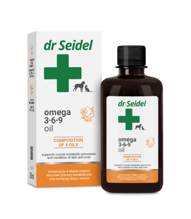 Dr Seidel Omega 3-6-9 Olej dla Psa Kota 2x250ml