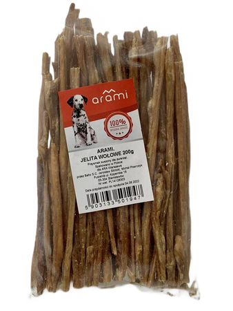 Arami Przysmak Dla Psa Jelita Wołowe 200g