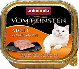 Animonda vom Feinsten Cat Adult z Drobiem i Cielęciną tacka 100g
