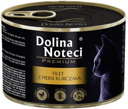 Dolina Noteci Karma Dla Kota Filet Kurczak Puszka 185g