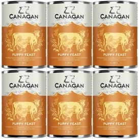 Canagan Puppy Feast Karma dla Szczeniąt Kurczak Wół 6x400g