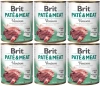 Brit Pate Meat Karma Dla Psa Dziczyzna 6x800g