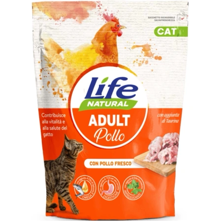 Life Cat Sucha Karma dla Kota Dorosłego Kurczak 800g