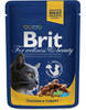 Brit Premium Cat Adult Kurczak + Indyk saszetka 100g