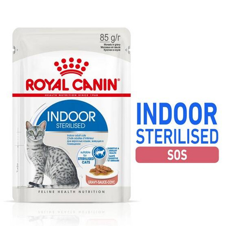 Royal Canin Indoor Sterilised Karma Mokra Dla Kota Sos 85g