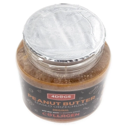 4Dogs Przysmak dla Psa Masło Orzechowe z Porożem 330g