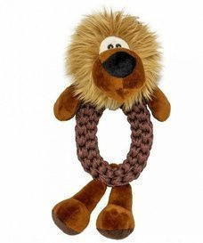 Duvo+ Zabawka Szarpak Ring Lew 34x21x12cm