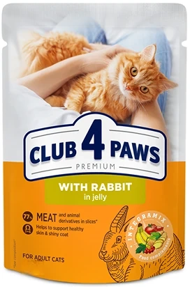 Club4Ł Kot Saszetka 100g Adult Królik W Galarecie