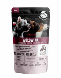 Pet Republic Pies Saszetka 100g Wołowina Sos