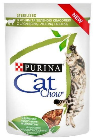 Purina Cat Chow Sterilised Karma Dla Kota Jagnięcina 85g