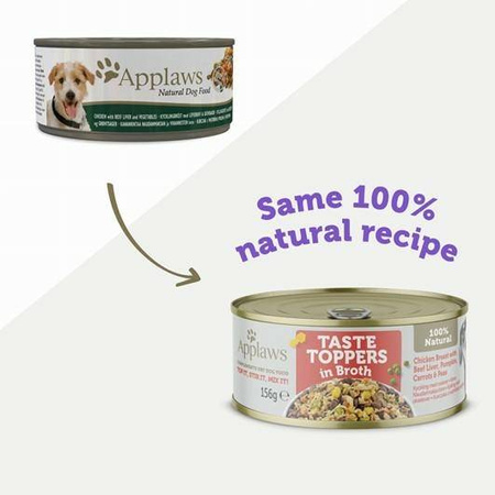 Applaws Dog puszka z kurczakiem, wątrobą wołową i warzywami 156g