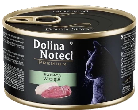 Dolina Noteci Premium Mokra Karma Dla Kota Gęś 24x185g