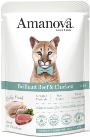 Amanova Brilliant Karma dla Kota Wołowina Kurczak 85g