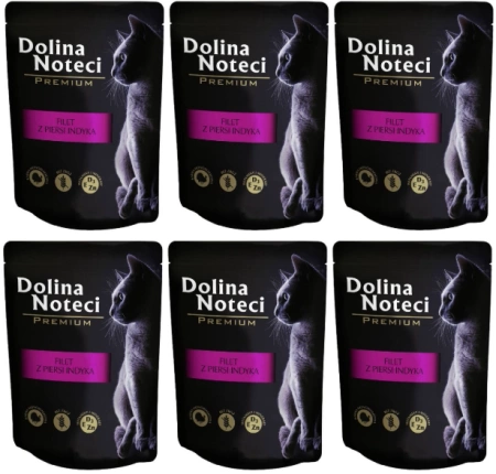 Dolina Noteci Filet Pierś Indyk Karma dla Kota 6x85g