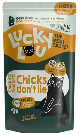 Lucky Lou Senior Karma Dla Kota Drób 125g