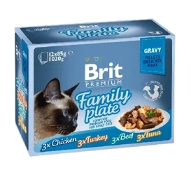 Brit Mokra Karma Dla Kota Mix Smaków 12x85g