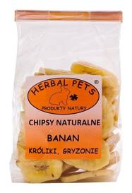 Herbal Pets Chipsy dla gryzoni Bananowe 75g