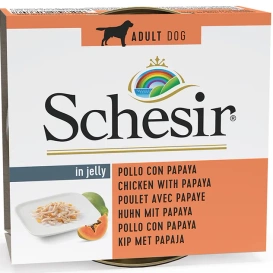 Schesir in Jelly Karma Dla Psa Kurczak Papaya 150g